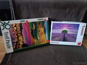Puzzle 2000 dílků a puzzle 1000+500 dílků pr
