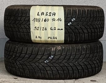 Zimní LASSA 185/60 R14 - 2ks, možnost přezutí - 1