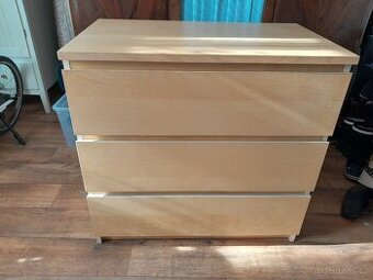 Ikea komoda Malm bříza 3 zásuvky