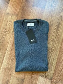 Nový pánský svetr C&A - L, modro-šedý