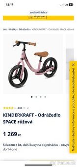 Dětské kolo odstrkávadlo