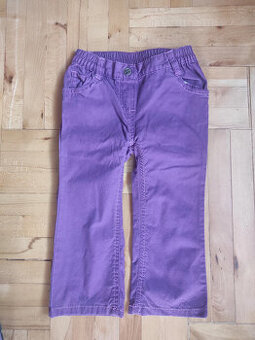 Letní plátěné kalhoty 86–91 cm