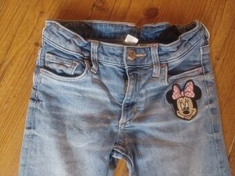 Dívčí Skinny džíny 128 Minnie Mouse Disney