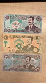 Různé bankovky Irák