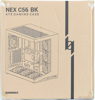 PC Skříň: GAMEMAX NEX C56 BK - Nová