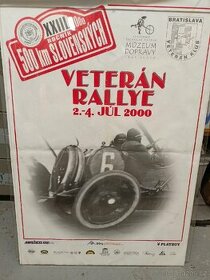 Plakát veterán rallye 500 km Slovenských