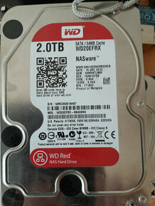 pevné disky 2TB WD Red 3.5" 2000GB HDD SATA3/6G