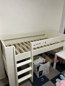 Dětská patrová postel s žebříkem 200x90 - 1