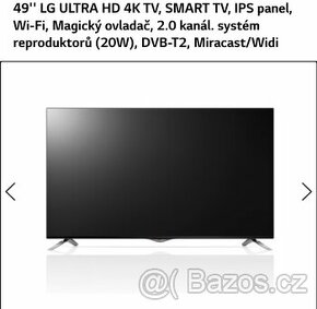 LG Smart TV 4K  49 palců