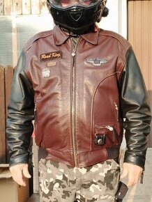 Kožená retro bunda Harley Davidson