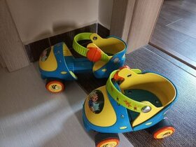 Čtyřkole brusle, zvetsitelne vel. Boty od 15-20 cm