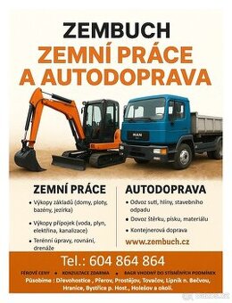 Zemní a výkopové práce Přerov Bystřice pod Hostýnem