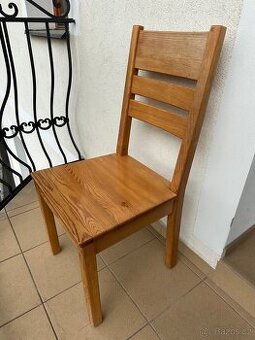 Dřevěné židle masiv borovice x4