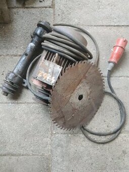 Motor, hřídel, kotouč