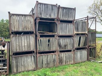 Bedny na brambory, jablka, na dřevo - kovová konstrukce