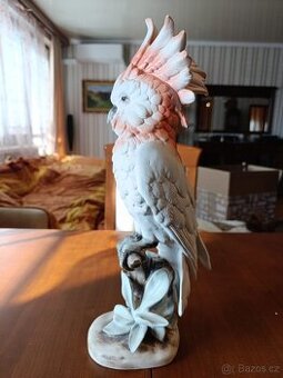 Papoušek kakadu - Royal Dux.