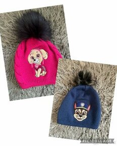 Zimní čepice Tlapková patrola