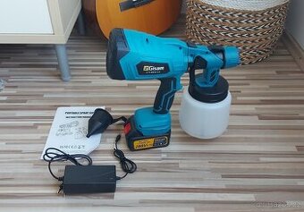 Stříkací Aku pistole Gisam, pro baterie Makita 18V, nová.