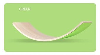 NOVÁ Balanční deska s měkkým filcovým povrchem - Zelená