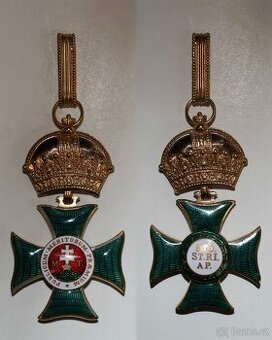 KOMANDÉRSKÝ KŘÍŽ KRÁLOVSKÝ UHERSKÝ ŘÁD sv. ŠTĚPÁNA - RR