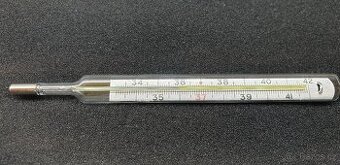RTUŤOVÝ TEPLOMĚR LÉKAŘSKÝ NORMOVANÉ RETRO