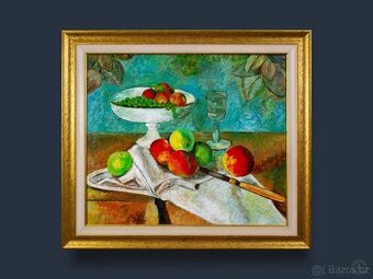 Expresivní zátiší, sign.Payer, 740 × 660 mm