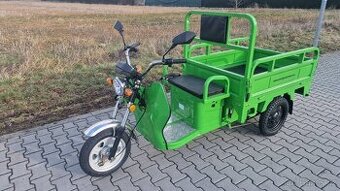 ELEKTRICKÁ NÁKLADNÍ TŘÍKOLKA ADVENTO MAXI ZELENÁ SPZ