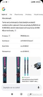 Lyže Dinafit Radical 88 vázání Flamingo