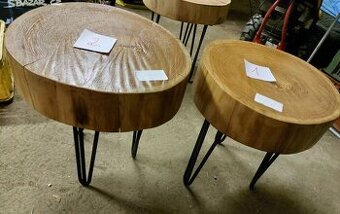 Nové ručně vyráběné stolky.