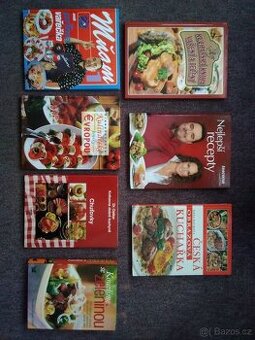 Různé kuchařské knížky jako nové.