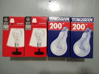 Nepoužité žárovky 200W (7ks)