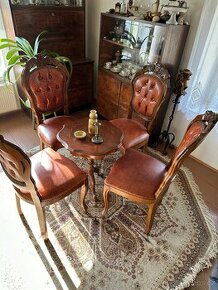 Starožitné židle a stoleček