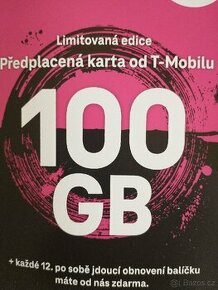 SIM T-Mobile 100gb pouzita