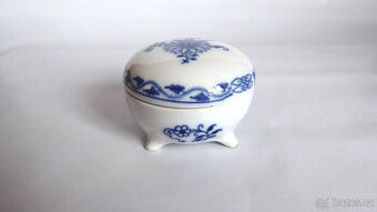 T010b_ Dóza, cibulák, porcelán, retro