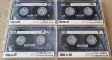 MAXELL SQ 90 CrO2 - MC kazety 4 kusy