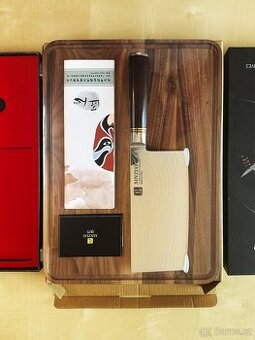 Nůž Xinzuo B1R TAO8 z damaškové oceli + prkénko - 1
