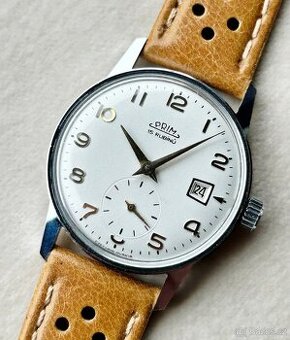 Československé Mechanické Retro Vintage hodinky PRIM Datumat