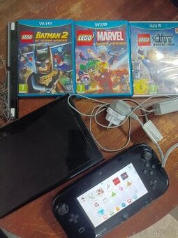Nintendo Wii WUP-101(03), ovladač, Wii sensor bar, 3 Wii hry