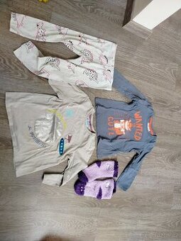 Trika s dl.rukavem92,98, legíny 98, ponožky hello kitty - 1