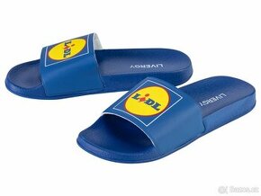 Pantofle Lidl Modré