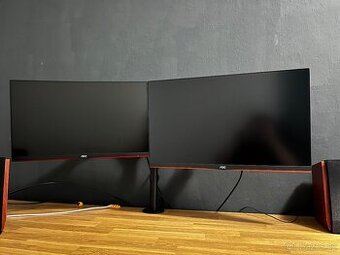 Monitory + rameno na dva monitory - vše lze koupit i zvlášť
