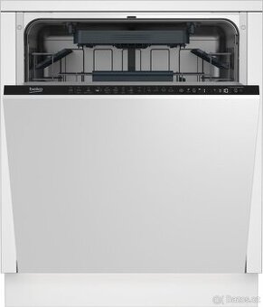 Vestavná myčka Beko DIN 29320, šířka 60 cm.