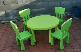 Dětský nábytek stůl 4x židle IKEA