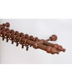 Garnýže - gamiza 28 mm dvojita drevo 110 orech