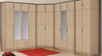 Velká souprava skříní - dub sonoma - 1