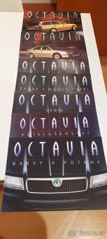 Škoda Octavia 1 1U - konvolut 7 prospektu před faceliftem