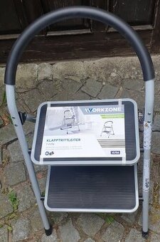 Schůdky 2 stupně skládací, pevné a stabilní,DE výr