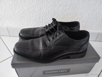 Společenská černá, celokožená obuv, vel. 41