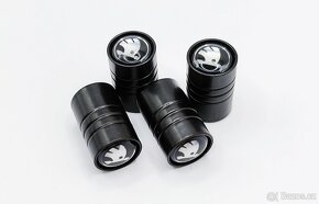 Krytky ventilků pneumatik ŠKODA - černé