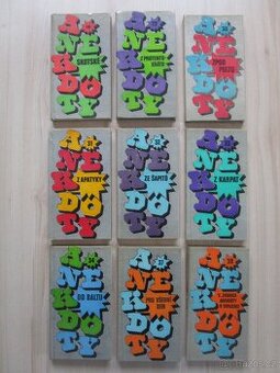 9x KNÍŽKY ANEKDOTY v bezvadném stavu